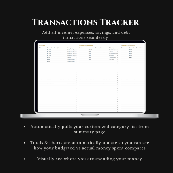 Zero-Based Monthly Budget Template | Google Sheets - Image 6