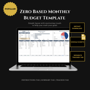 zero-based monthly budget template